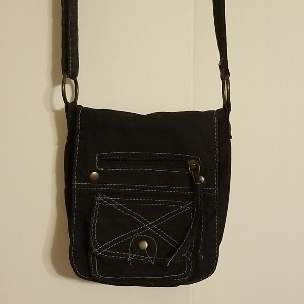 Small cotton Black purse